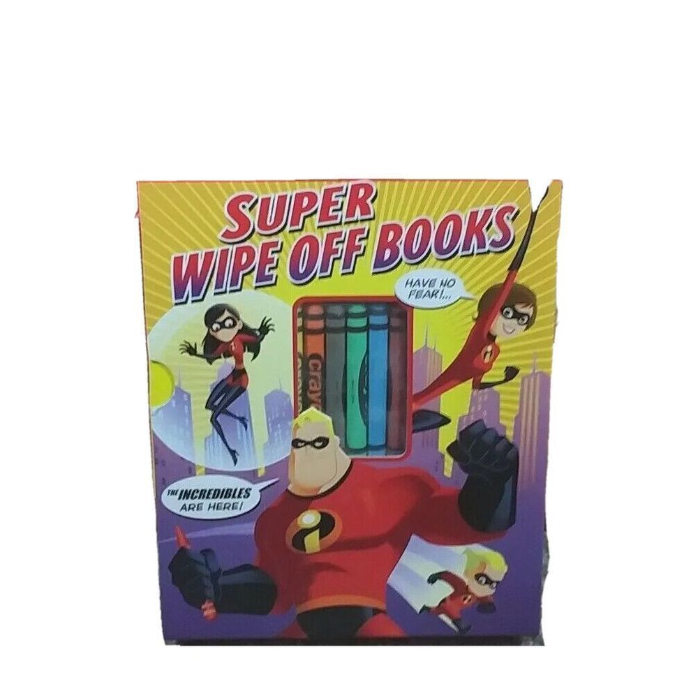 Disney  The Incredibles Super Wipe Off Books